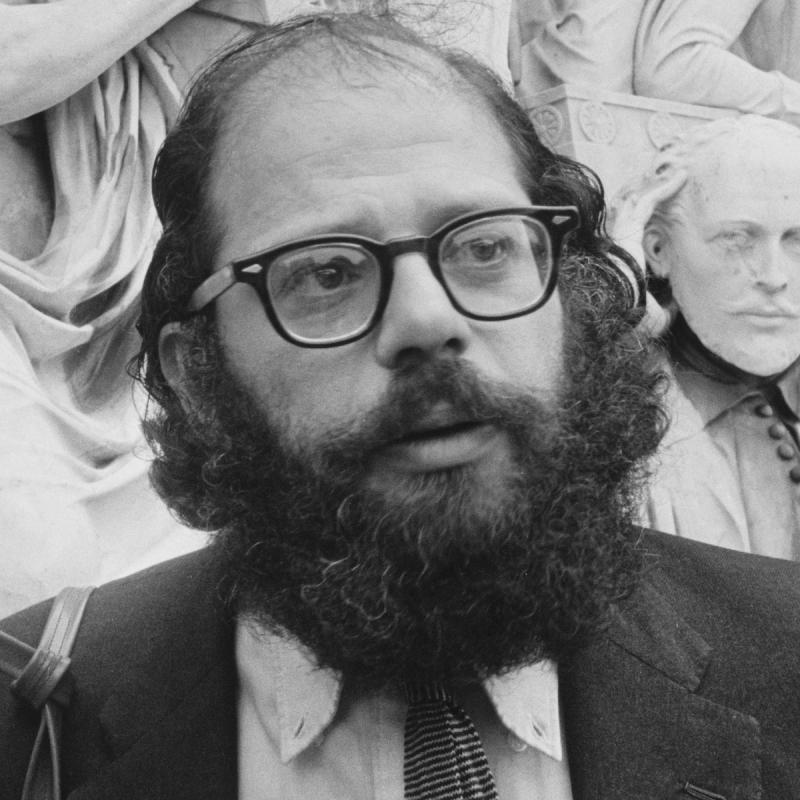 Beat poet Allen Ginsberg