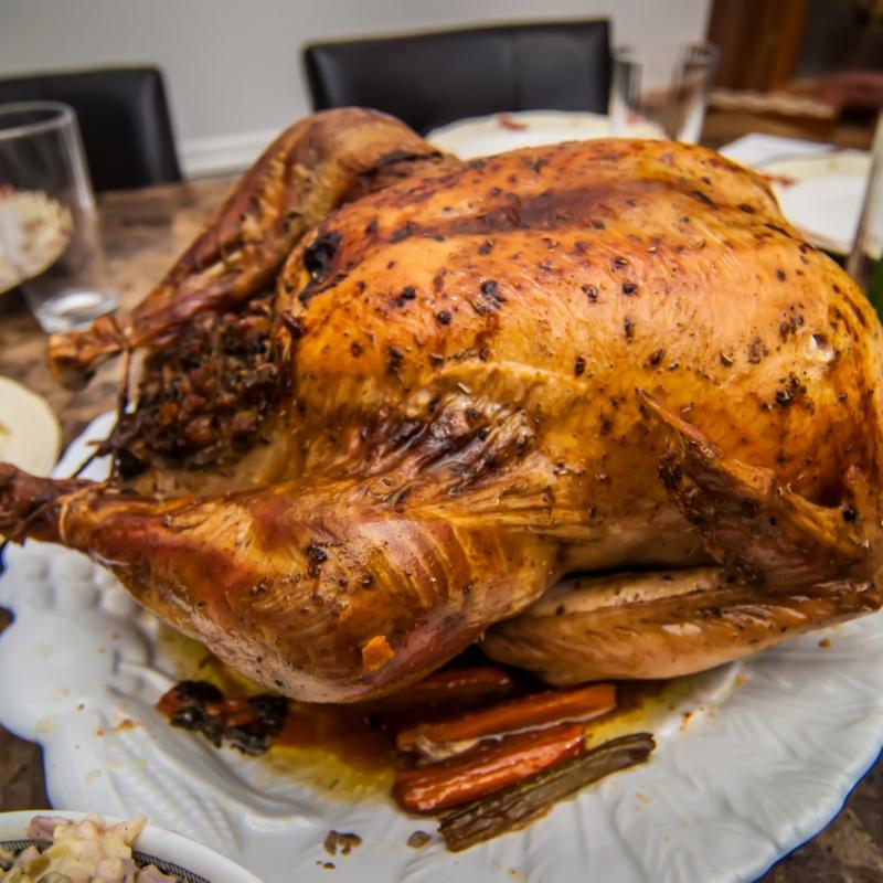 A cookde turkey
