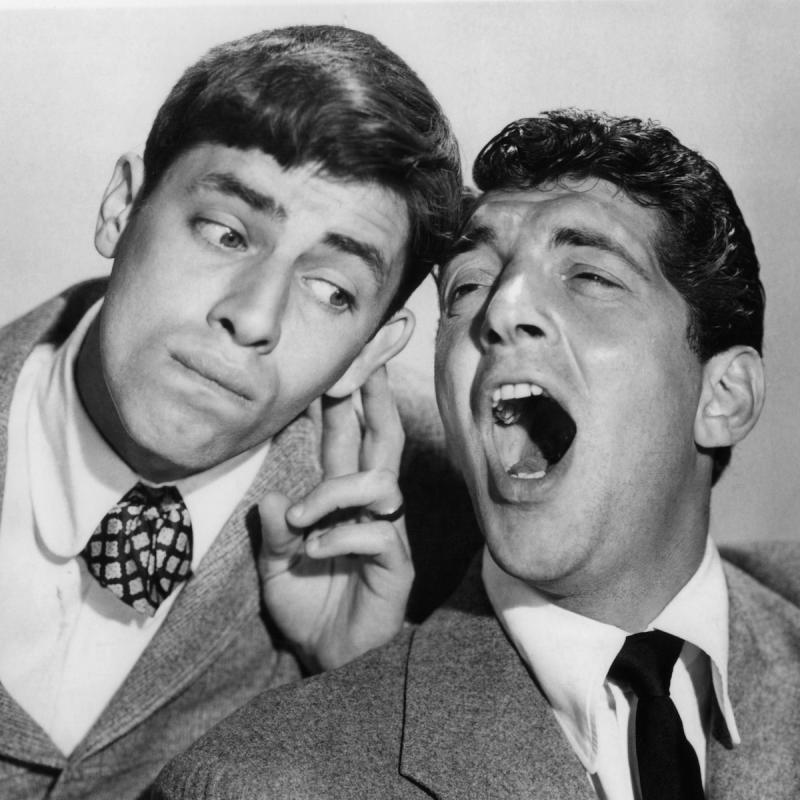 Comic duo Jerry Lewis and Dean Martin