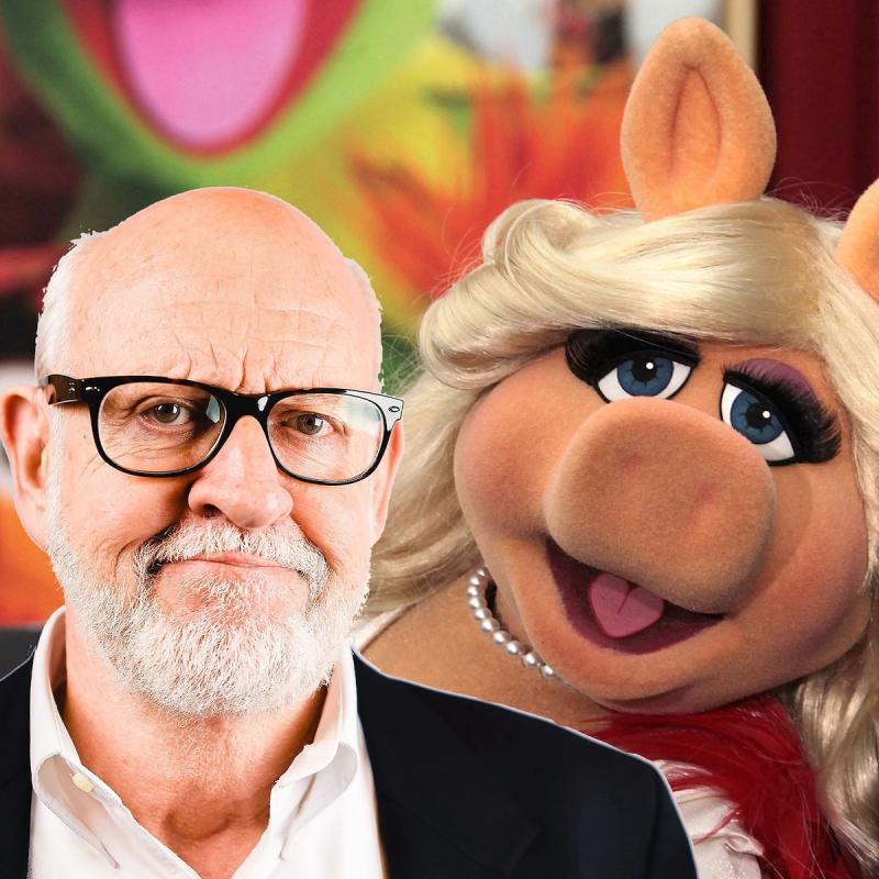 Puppeteer Frank Oz with Miss Piggy