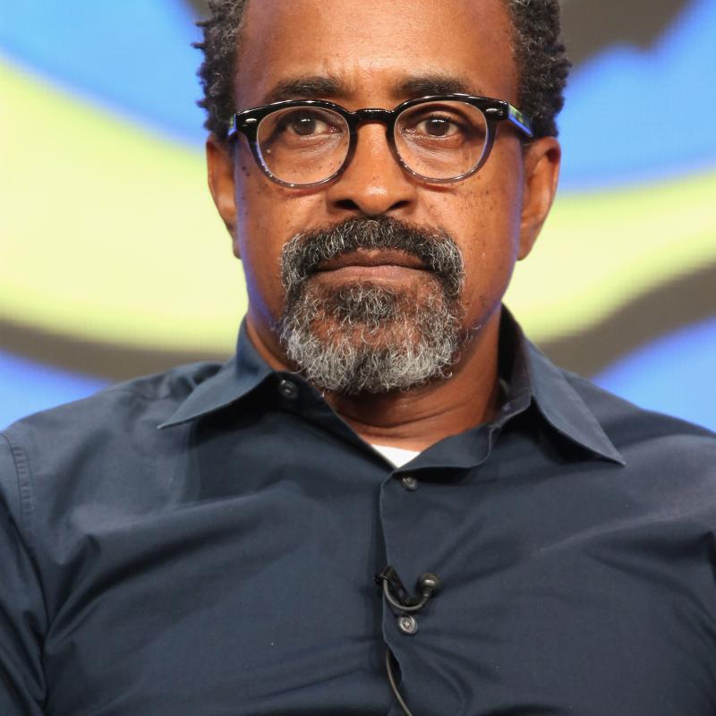 Actor Tim Meadows speaks onstage at the 'Son of Zorn' panel discussion 